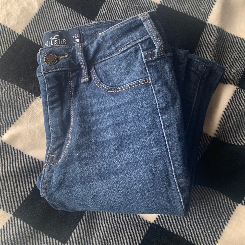 Hollister High-Rise Jean Leggings, Dark Wash
